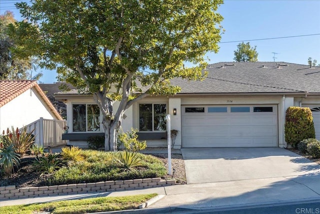 ranch-style house with a garage