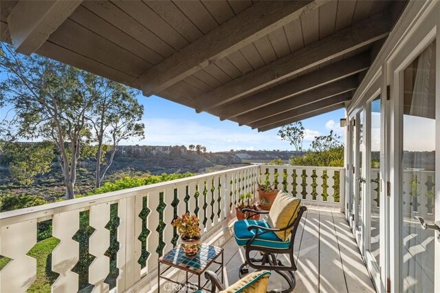 view of balcony