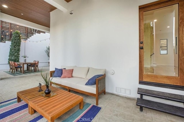 view of patio / terrace with an outdoor hangout area