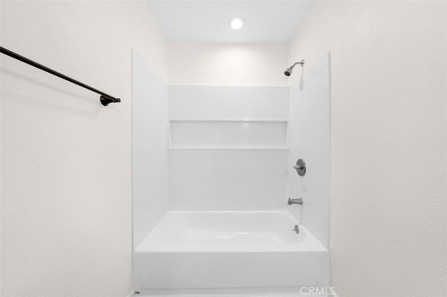 bathroom featuring bathing tub / shower combination