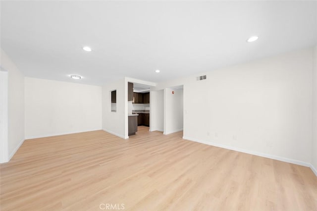 interior space featuring light hardwood / wood-style flooring