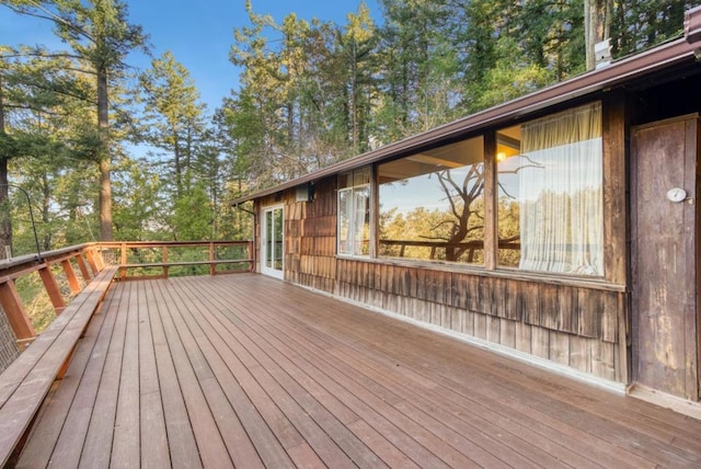 view of wooden terrace