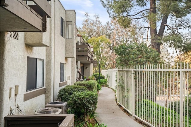 exterior space with central AC unit