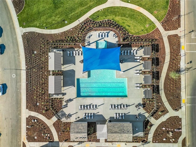 birds eye view of property