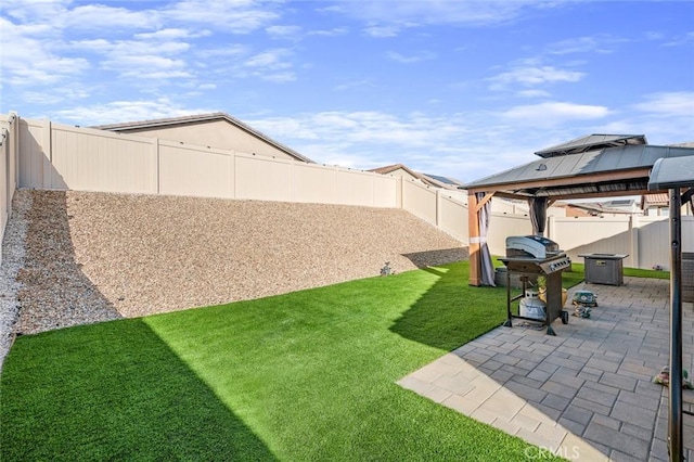 5097 Larkspur Rd, Banning, CA 92220 - view of yard with a gazebo and a patio