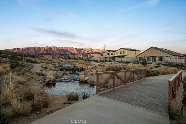 5097 Larkspur Rd, Banning, CA 92220 - dock featuring a mountain view and a residential view