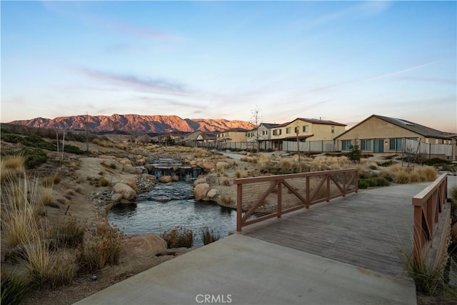 5097 Larkspur Rd, Banning, CA 92220 - dock area with a mountain view and a residential view