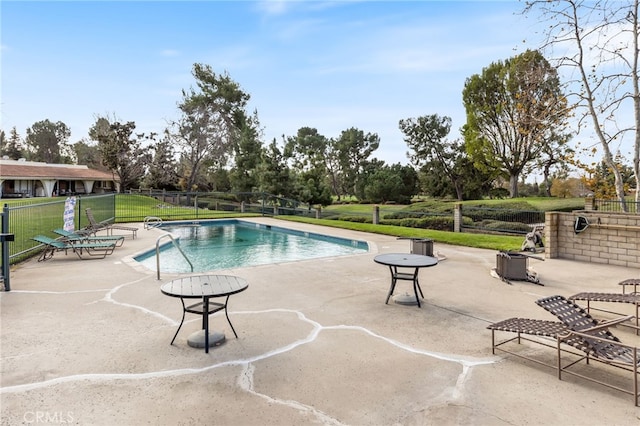 view of pool with a patio