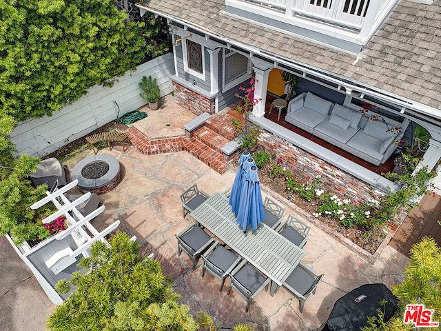 birds eye view of property