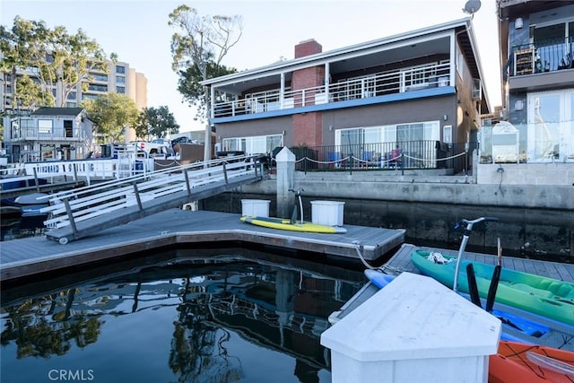 view of dock