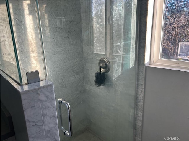 bathroom with an enclosed shower