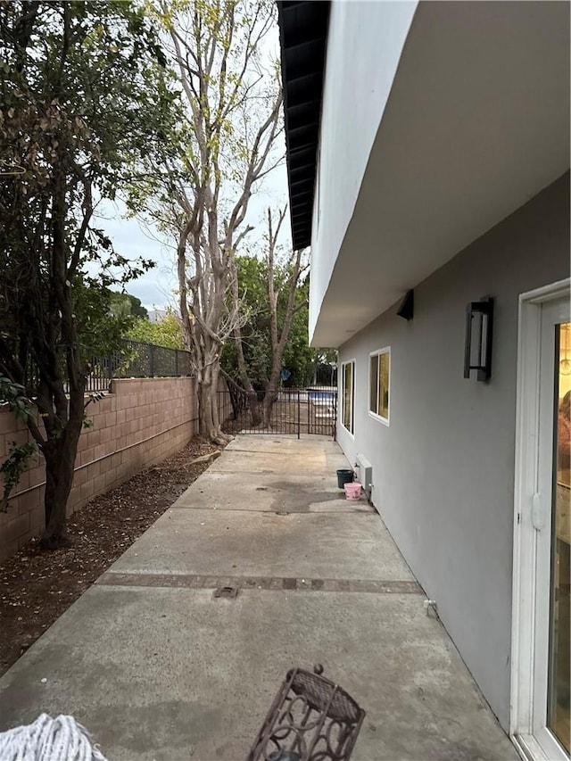 view of patio / terrace with a fenced backyard