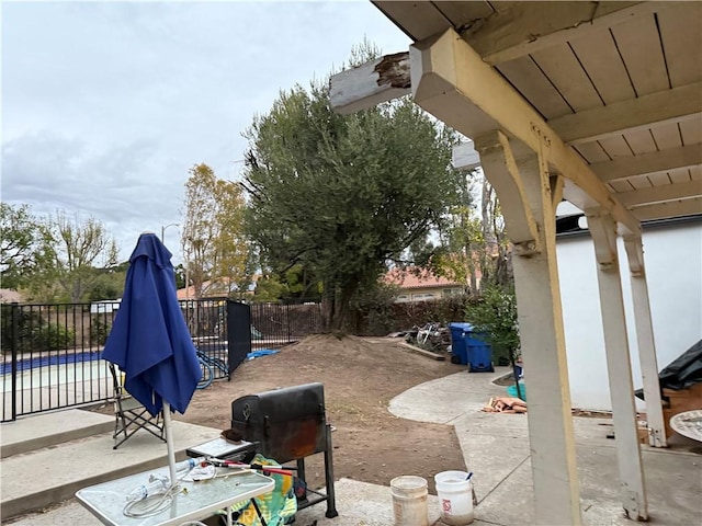 view of patio / terrace with fence