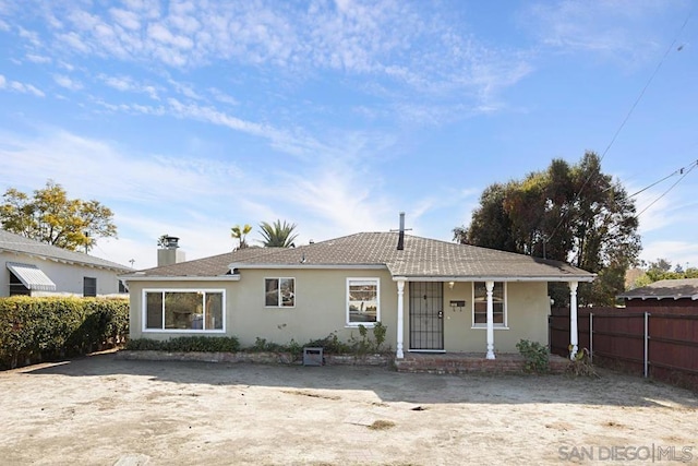 bungalow featuring a porch