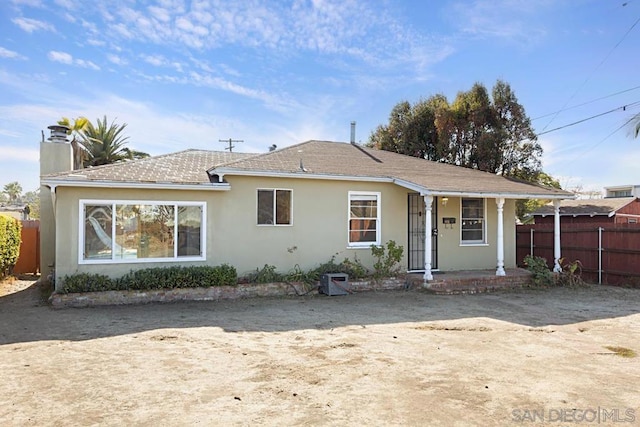 view of front of home