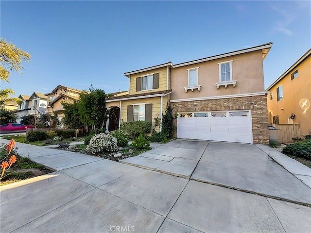 front facade featuring a garage