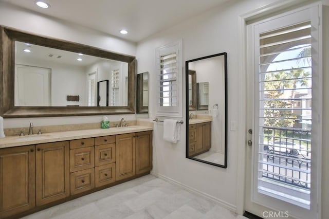 bathroom with vanity