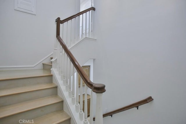 view of stairs