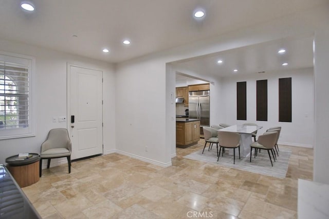 view of dining room