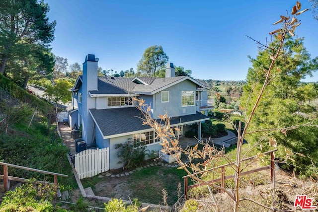 view of rear view of property