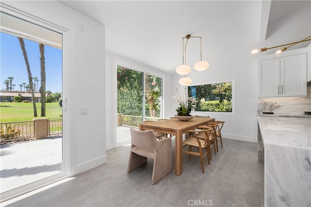 view of dining room