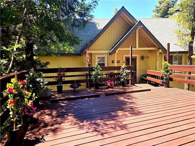 view of wooden terrace