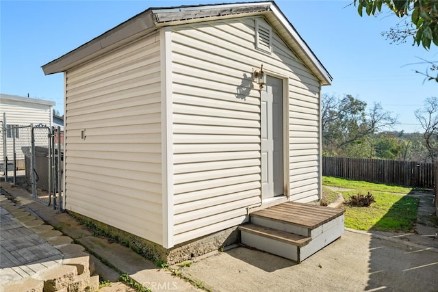 view of outbuilding