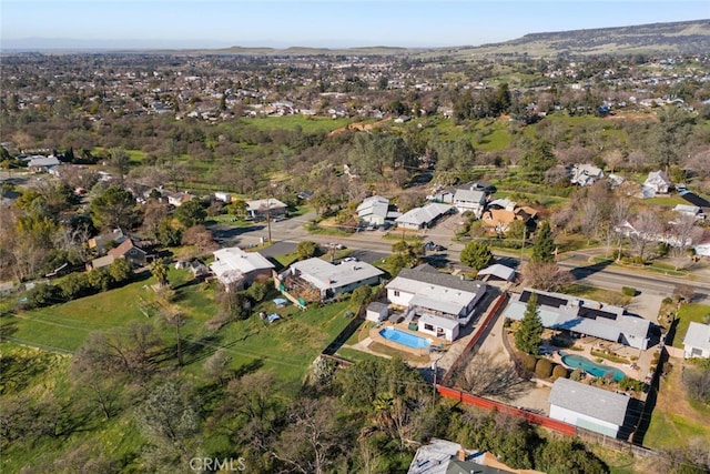 aerial view featuring a residential view