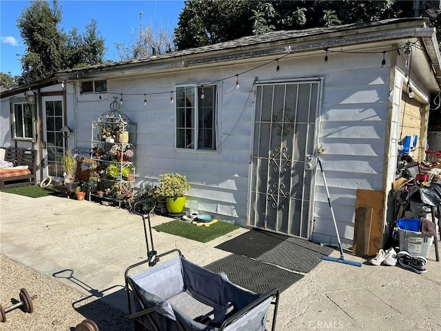 exterior space with a patio area