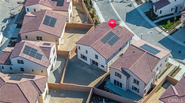 drone / aerial view featuring a residential view