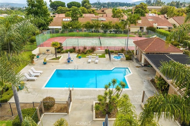 view of pool with a patio area