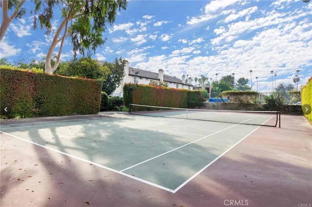 view of tennis court