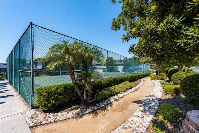 view of tennis court