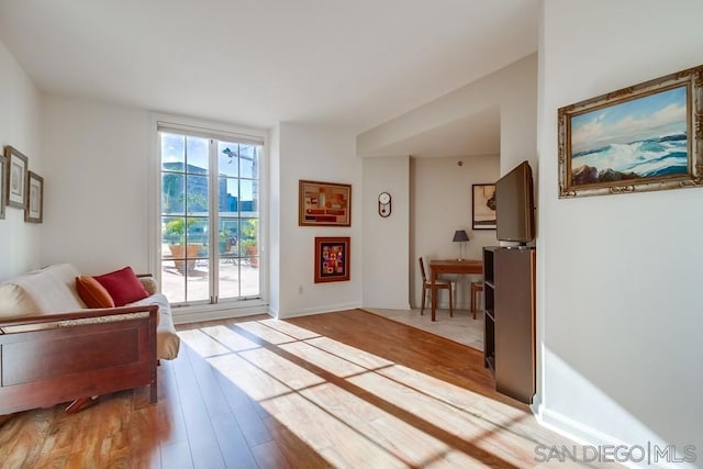 entryway featuring light hardwood / wood-style flooring