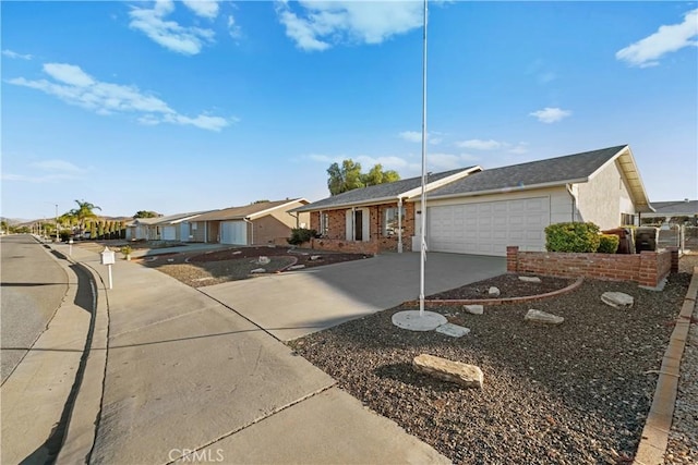 single story home featuring a garage