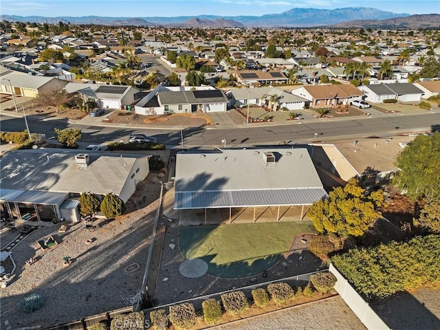 aerial view featuring a mountain view