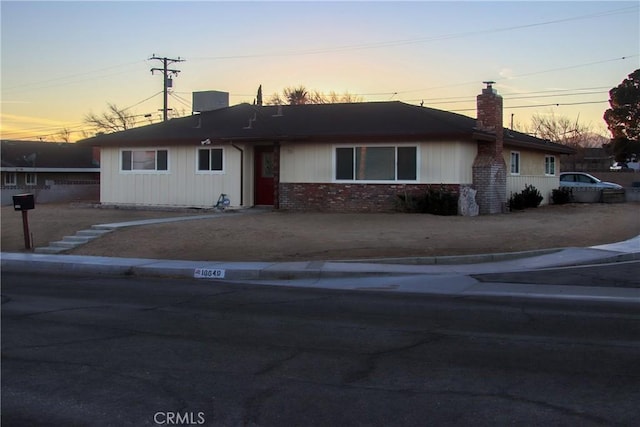 view of ranch-style home