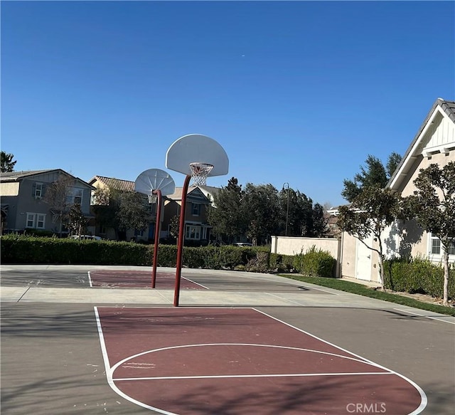 view of basketball court