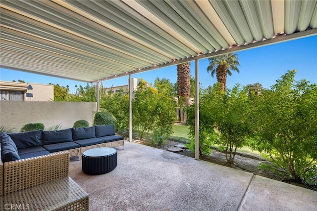 view of patio / terrace with outdoor lounge area