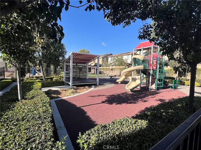 view of jungle gym