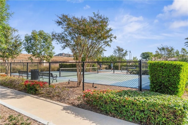 view of tennis court