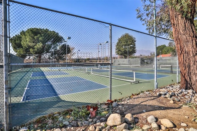 view of sport court