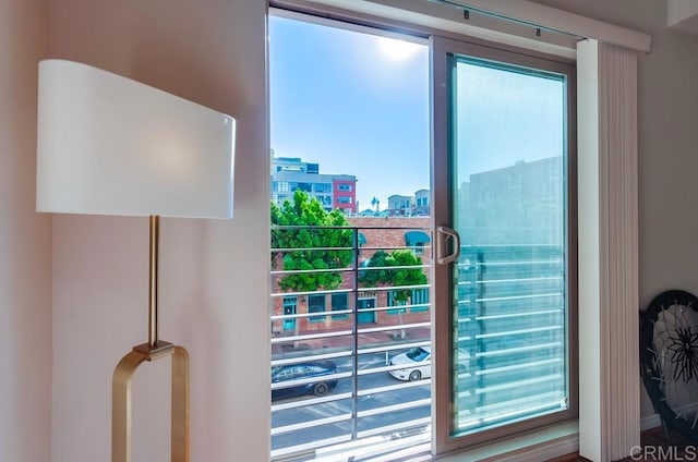 doorway to outside featuring a wealth of natural light