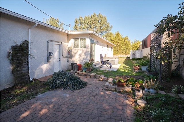 exterior space with a patio