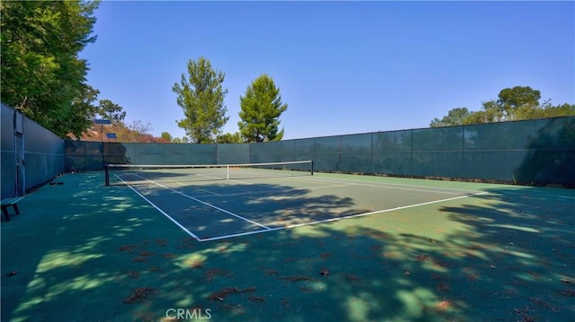 view of tennis court