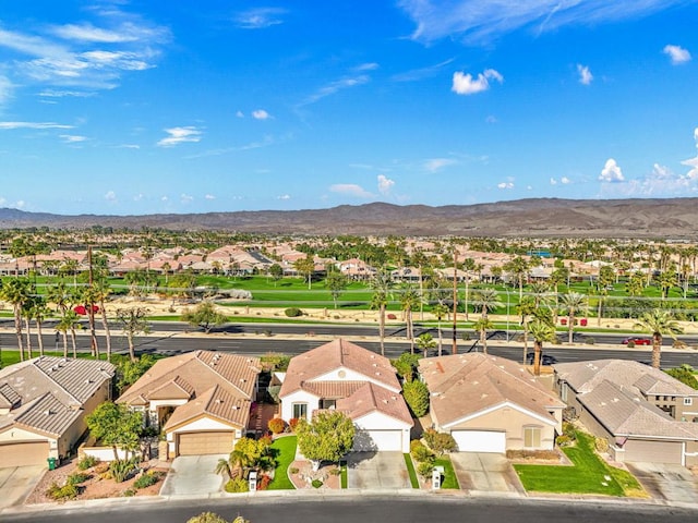 aerial view featuring a mountain view