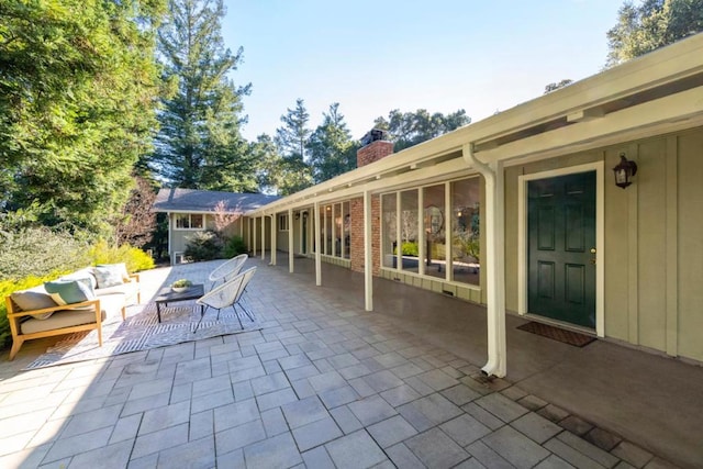 view of patio / terrace with outdoor lounge area