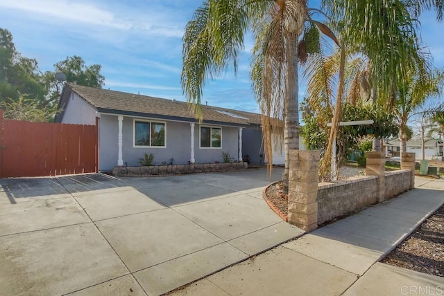 view of ranch-style house