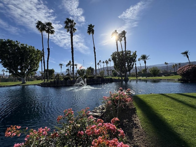 view of water feature