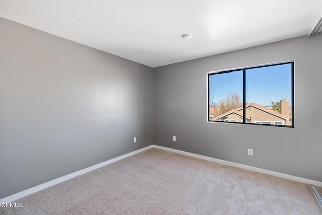 view of carpeted empty room